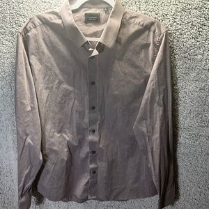 7 Diamonds gray button down shirt size XL
